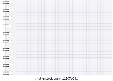 a vector page in a notepad