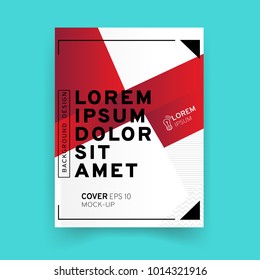 Vector page with red tones. Creative business brochure cover template for banner, annual report, poster, leaflet, book, magazine, ad and etc.. Vector EPS 10