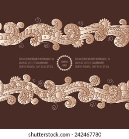 Vector paint abstract floral design,pattern can be used for wallpaper, pattern fills, web page background, to corporate identity or design business cards