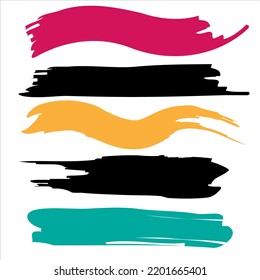 vector paint brush collection set images design