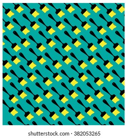 Vector paint brush colorful pattern