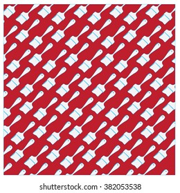 Vector paint brush colorful pattern
