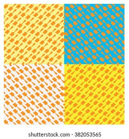 Vector paint brush colorful pattern