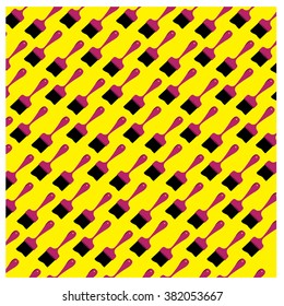 Vector paint brush colorful pattern