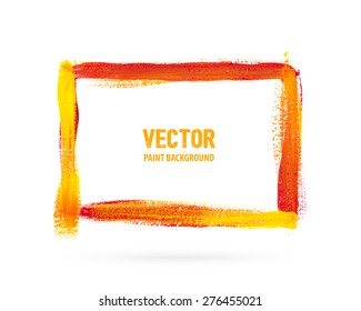 Vector paint brush frame for banner, flyer, poster design