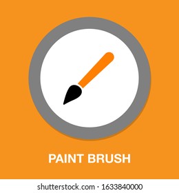 vector Paint brush icon. paintbrush illustration - art icon