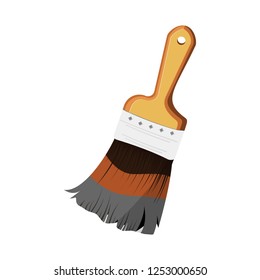 vector paint brush illustration isolated. drawing, design, decoration, art creativity icon