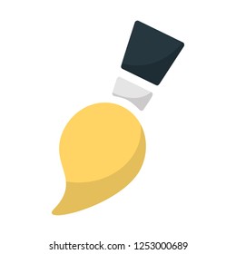vector paint brush illustration isolated. drawing, design, decoration, art creativity icon