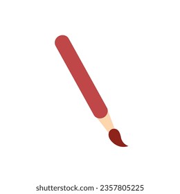 Icono aislado del vector del pincel de pintura vectorial. ilustración emoji. emoticono de vector de pincel