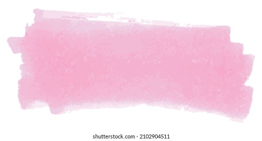 Mancha de pincel de pintura vectorial, fondo pintado a mano, manto de color de agua. Para Banner, etiqueta o marca de fondo de color de agua.