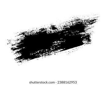 Pincel de pintura de vectores Anillo de fondo pintado de mano Tinta de garrapatas dab clipart