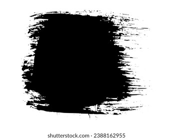 Vector paint brush spot Hand painted background Ink scribble dab clipart