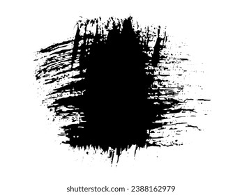 Vector paint brush spot Hand painted background Ink scribble dab clipart