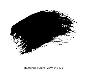 Vector paint brush spot Hand painted background Ink scribble dab clipart