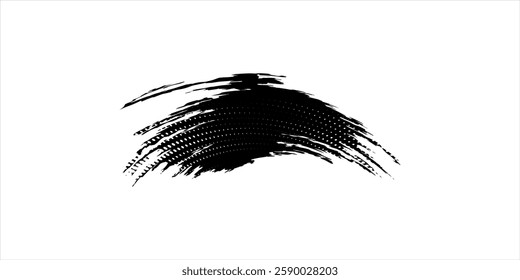Vector paint brush spot Hand painted background Ink scribble dab clipart