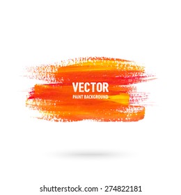Vector paint brush stain for banner, frame design