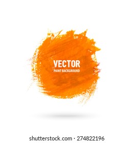 Vector paint brush stain for banner, frame design