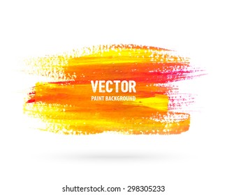 Vector paint brush stain for banner, frame, flyer, poster design