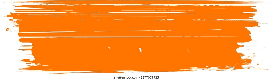 Vector Paint Brush Stroke Banner Header Sign with Transparent Background