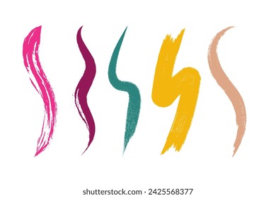 Vector paint brush stroke, ink splatter and artistic design elements. Dirty watercolor texture, box, frame, grunge background, splash or creative shape for social media