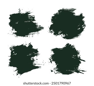 Conjunto de ilustración de pinceladas de Vector