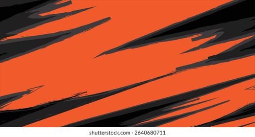 Vector paint brush strokes, ink splatters, grunge lines and artistic design elements. Dirty overlays, watercolor splashes, black silhouettes and torn paper set. Social media business banner art