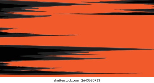 Vector paint brush strokes, ink splatters, grunge lines and artistic design elements. Dirty overlays, watercolor splashes, black silhouettes and torn paper set. Social media business banner art