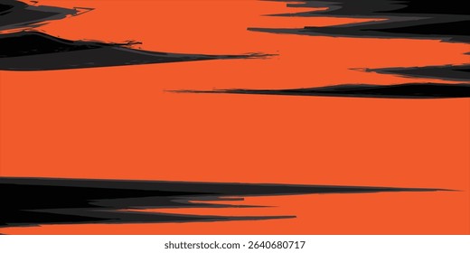 Vector paint brush strokes, ink splatters, grunge lines and artistic design elements. Dirty overlays, watercolor splashes, black silhouettes and torn paper set. Social media business banner art