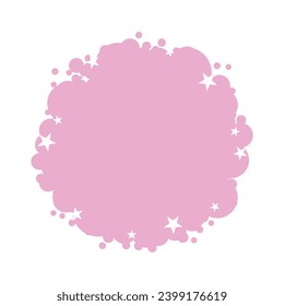 Vector paint brush textured on white background.