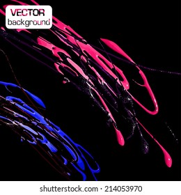 Vector paint brushes. Isolated brushes on the background