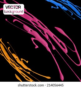 Vector paint brushes. Isolated brushes on the background