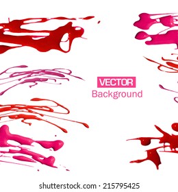 Vector paint brushes. Isolated brushes on the background