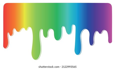 Vector Paint Drippingrainbow Paint Drips Stock Vector (Royalty Free ...