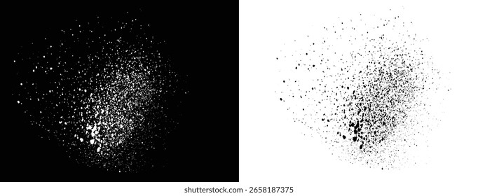 Vektorgrafik Tinte Schmutzspritzer schwarz-weiß grunzigen Hintergrund Design