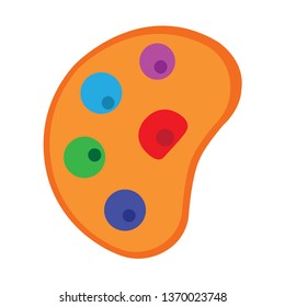Vector paint palette simple color icon