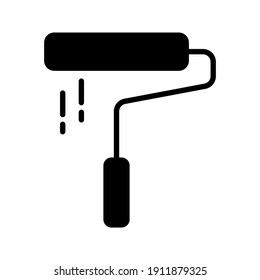 Vector paint roller icon. Premium quality graphic design. Modern signs, outline symbols collection color editable
