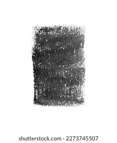 Vector paint smear. Artistic abstract ink print made with brush.