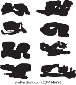 Vector paint smudges 