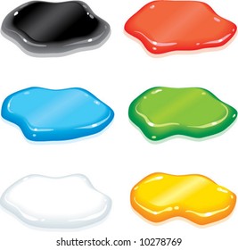 Vector Paint Spill Blobs - Lots Of Uses!