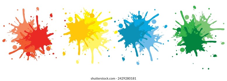 Vector paint splat. Abstract splatter Colorful background. vector illustration design. EPS 10