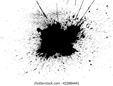 Vector Paint Splatter black color. illustration vector design