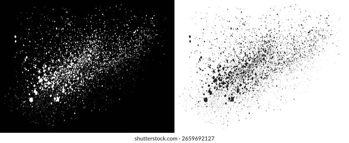 Vector de pintura salpicadura de textura de grunge blanco y negro aislado diseño de fondo de sangre