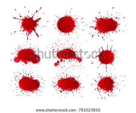 Vector Paint Splatters Paint Splashes 스톡 벡터(사용료 없음) 781023850