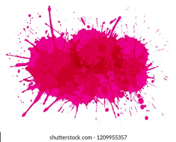 Vector paint splatters.Paint splashes for your design.