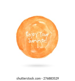 Vector paint summer sun for banner, frame, icon, flyer, poster design