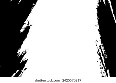 Vector paintbrush set, brush strokes templates. Grunge design elements for social media. 