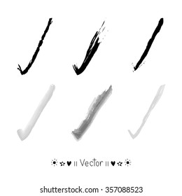 Vector painted check marks (ticks). Illustration EPS10 great for any use.