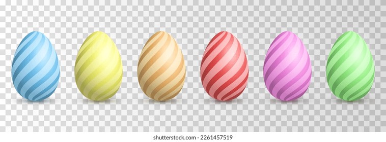 Vector painted Easter eggs png. Multi-colored eggs png. Chicken eggs, food. Easter, holiday.