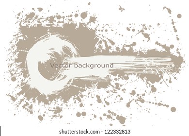 Vector painted grungy banner