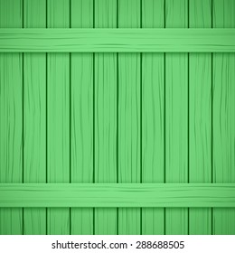 Vector Painted Wood Backdrop. Green color. Vertical and horizontal.